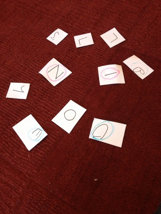 Jumbled letters game