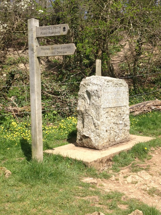 Stone slab source of Thames